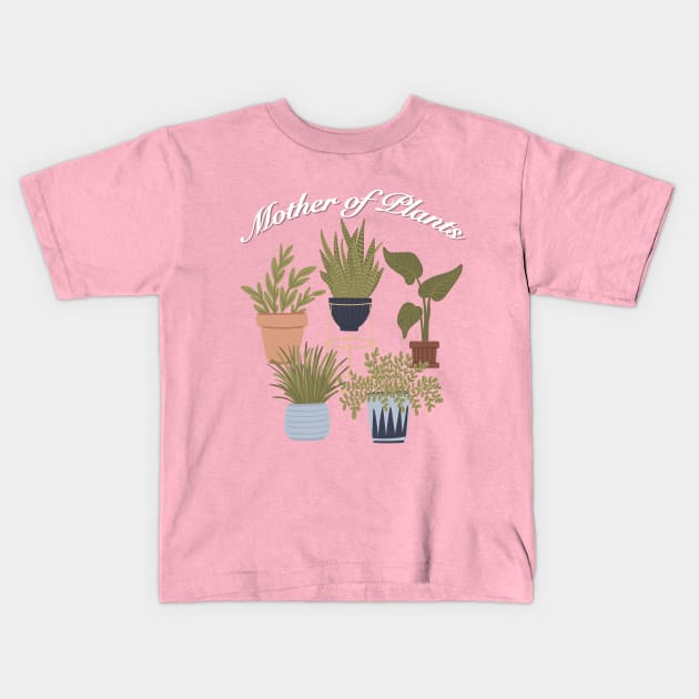 Mother Of Plants Kids T-Shirt by Nirvanax Studio